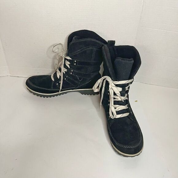 Sorel Meadow Lace Suede Leather Lined Snow Winter Short Boots - Picture 2 of 14